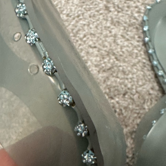 Steve Madden teal zabrina bedazzled heeled sandals size 8 - Picture 5 of 5